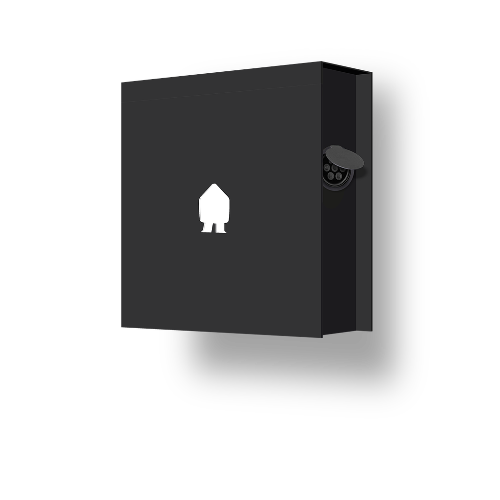 Smappee EV WALL tot 22kW  1 / 3 phase zwart