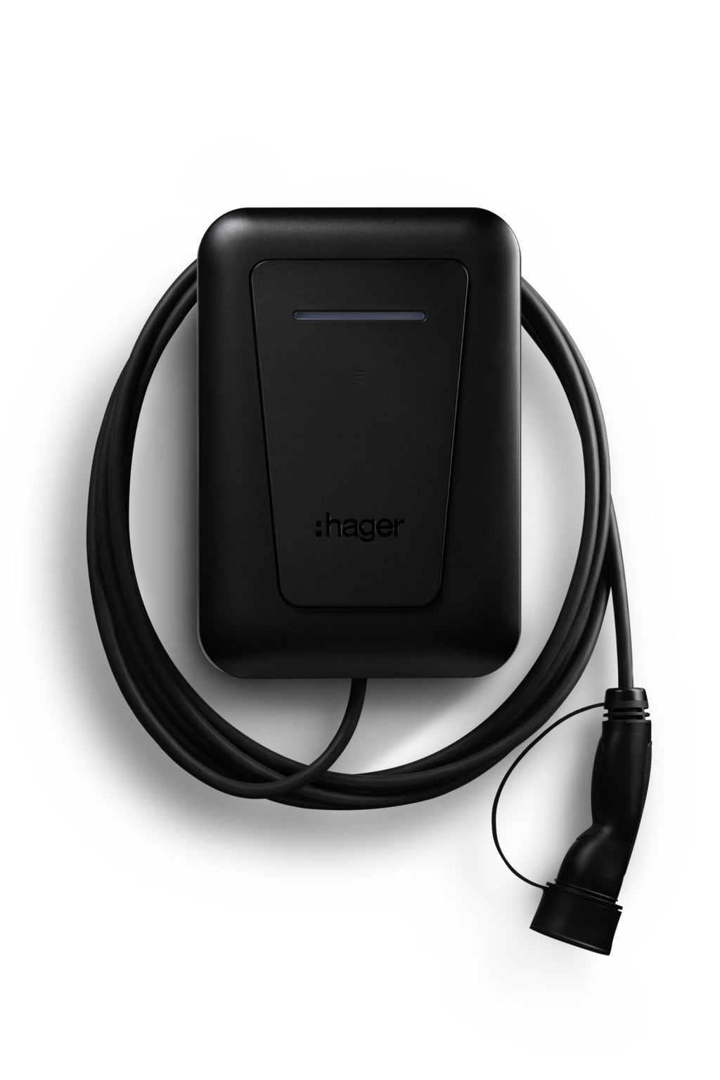 ⚡Hager Witty Pro 6,5 m kabel 22kw Zwart– MID-Slimme laadpaal