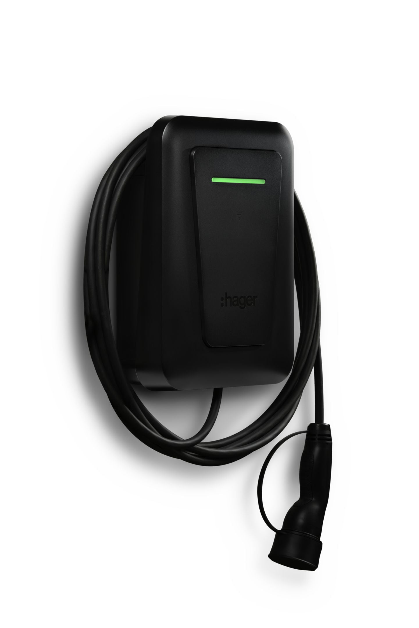 ⚡Hager Witty Pro 6,5 m kabel 22kw Zwart– MID-Slimme laadpaal