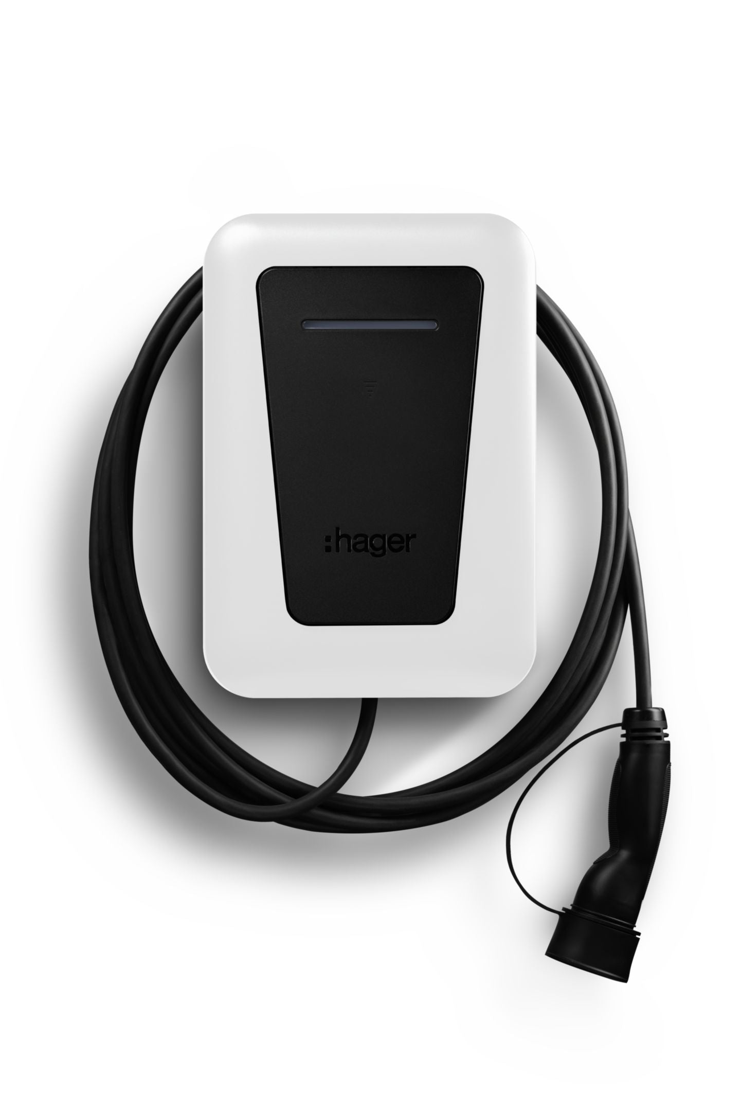 ⚡Hager Witty Pro 6,5 m kabel 22kw Zwart– MID-Slimme laadpaal